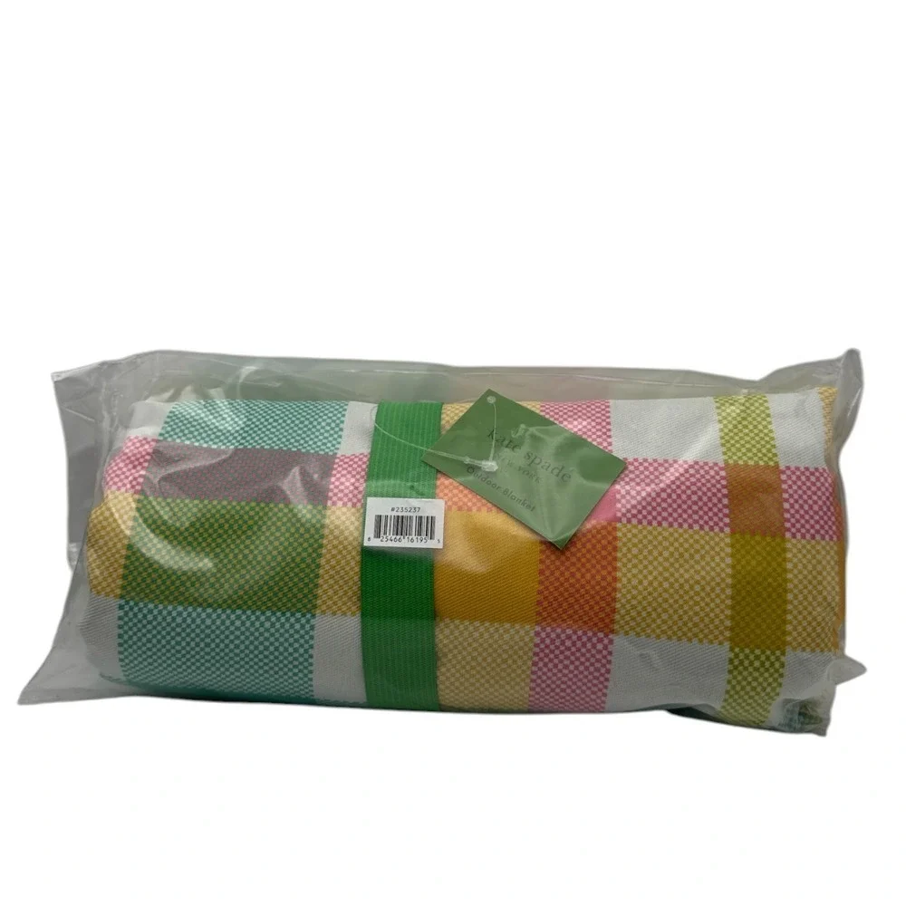 Kate Spade Garden Plaid Picnic‎ Blanket Sheet 54